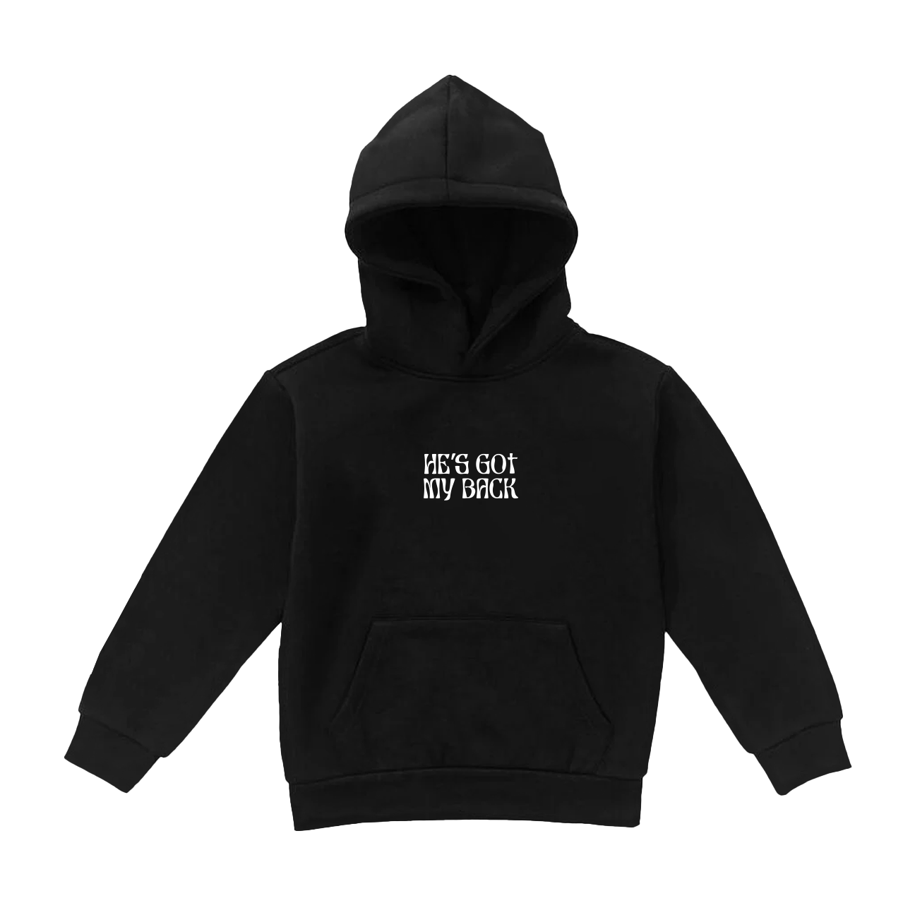 Little Levites He's Got My Back - Black Hoodie